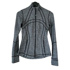 LULULEMON HBLK Heathered Grey Cottony Soft Luon Define Jacket 4